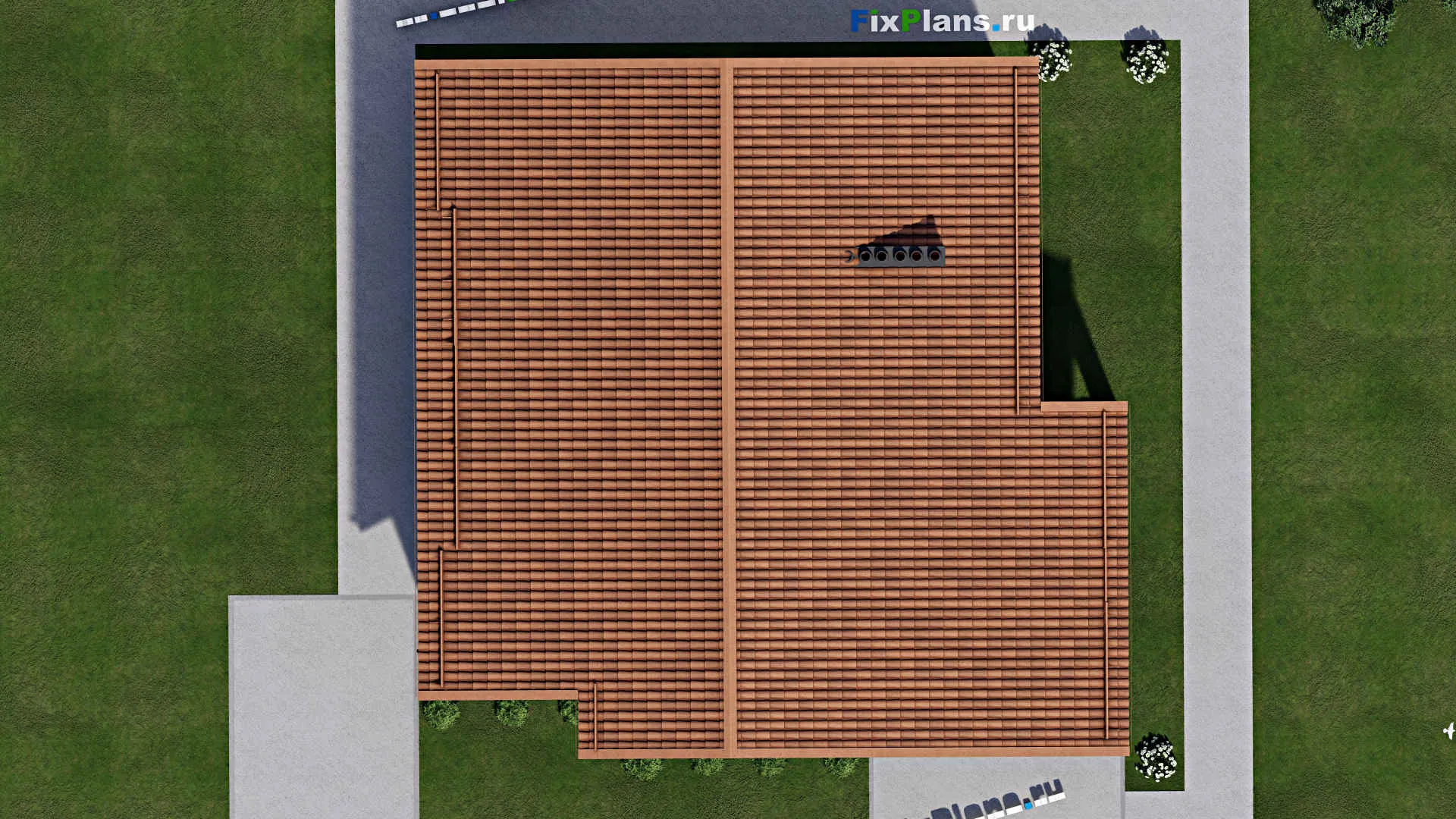 F-8315 - Проект одноэтажного дома 14 на 15, площадью 160 м² с 3 спальнями