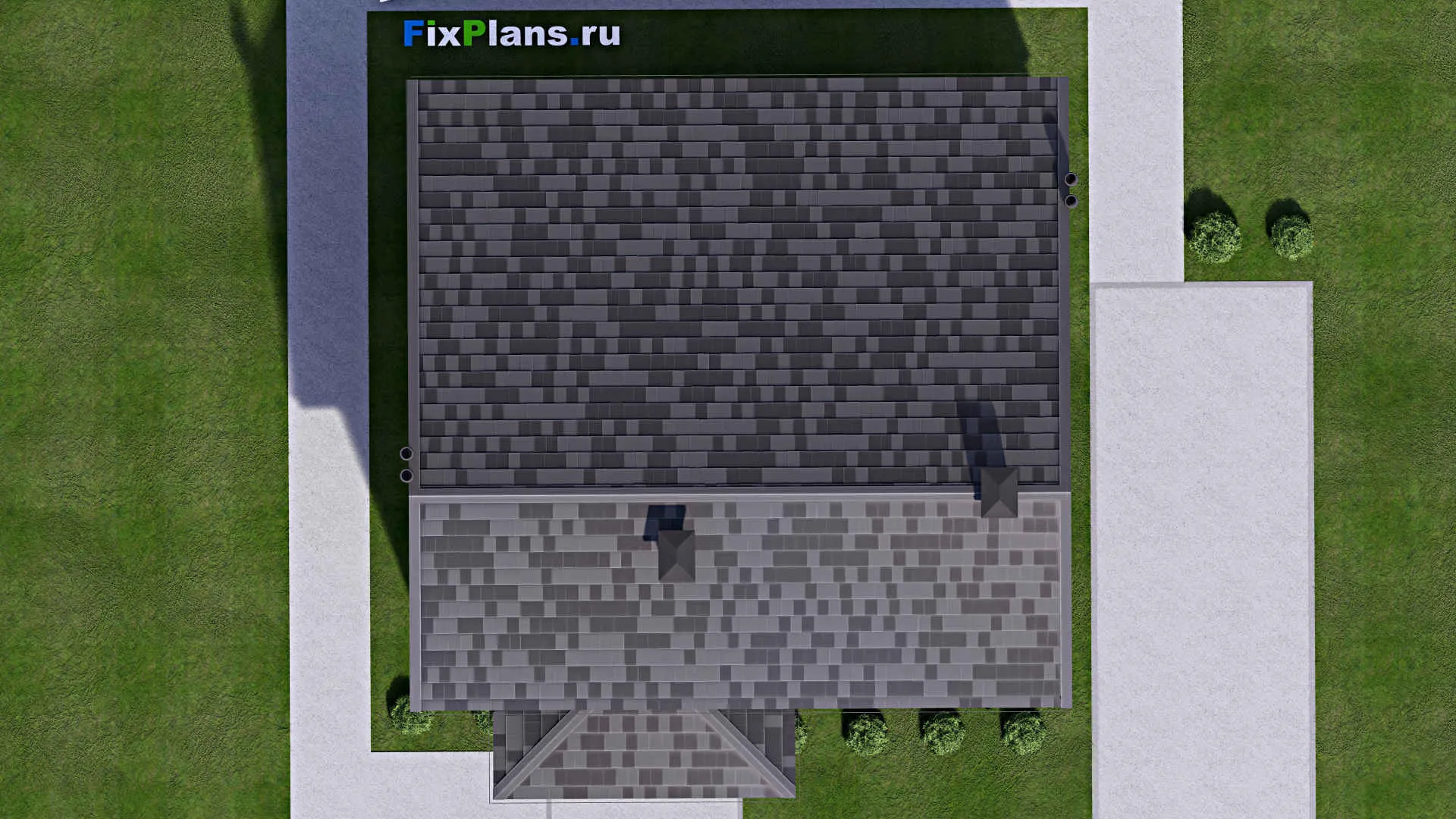 F-14759 - Проект дома с мансардой 12 на 12, площадью 120 м² с 3 спальнями