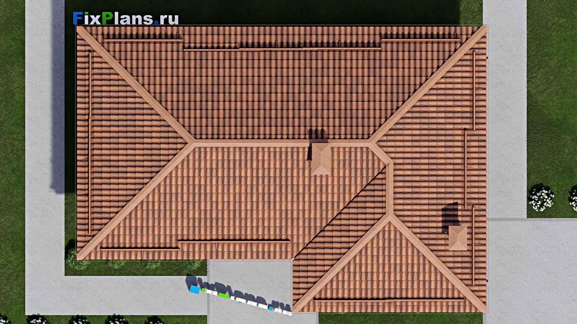 F-10655 - Проект бани 10 на 14, площадью 90 м² с санузлом