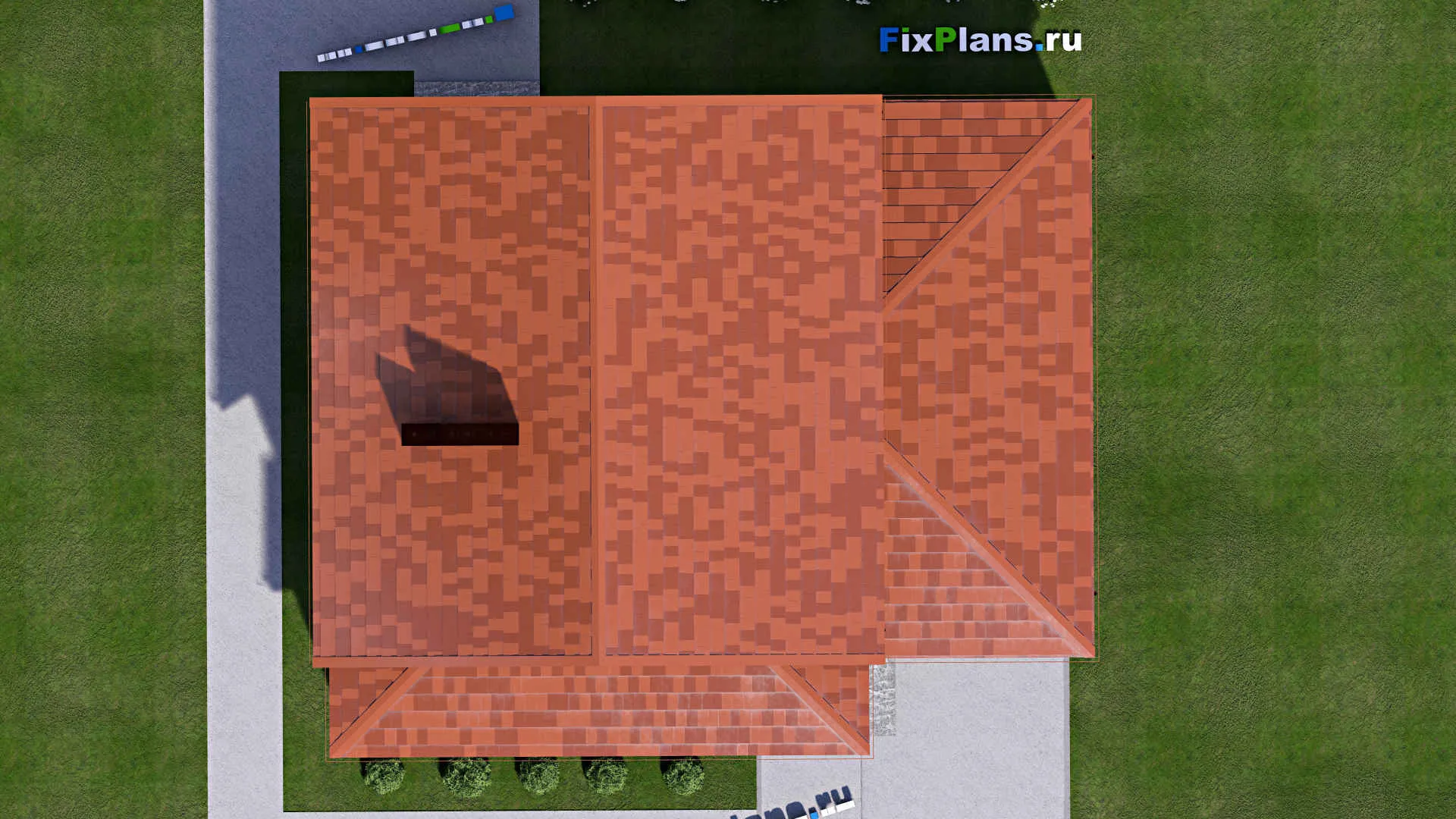 F-15227 - Проект двухэтажного дома 13 на 15, площадью 210 м² с гаражом на 2 машины и 3 спальнями